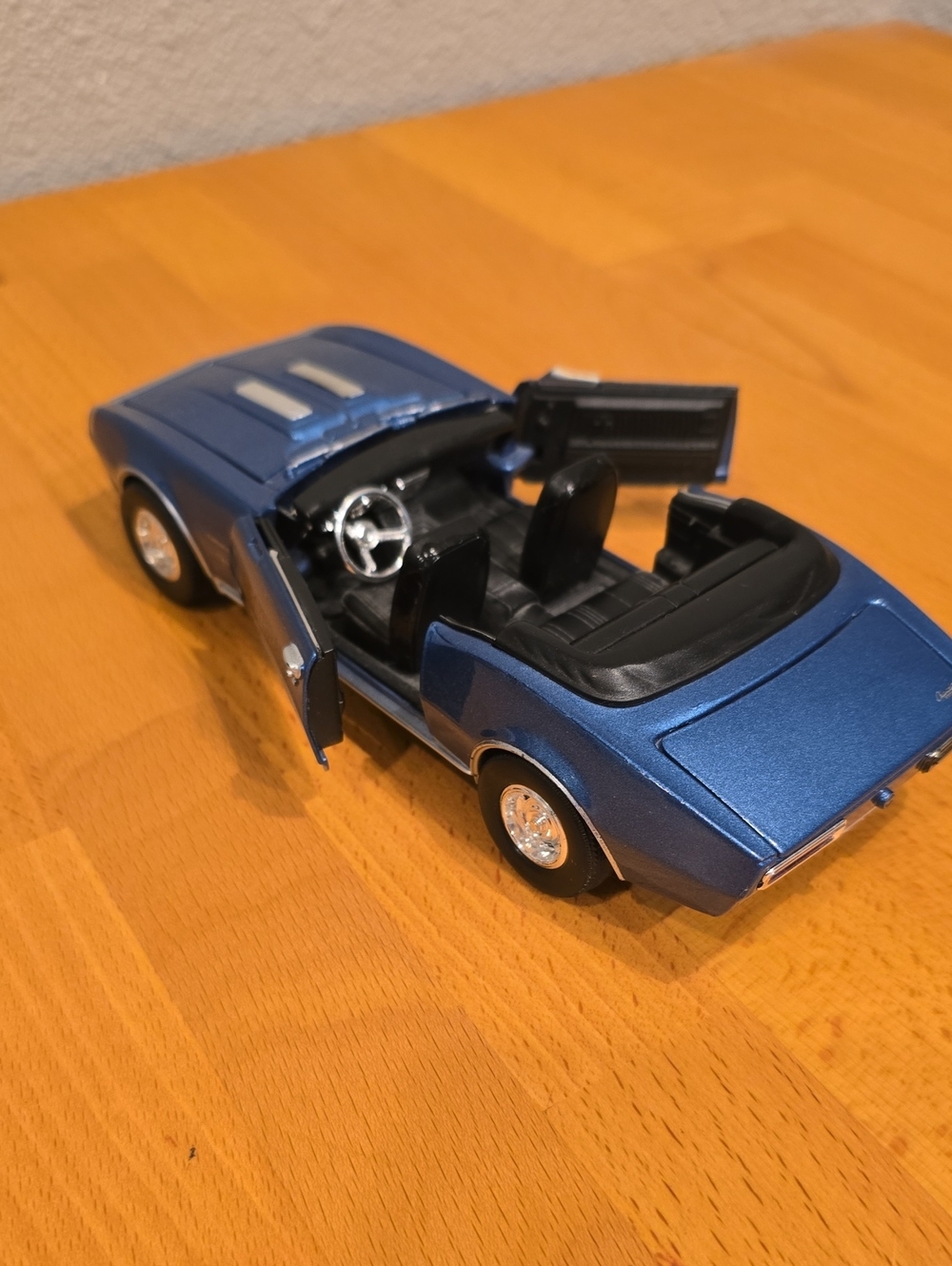 Blue Convertible Camaro Toy Car for Kids - Die-Cast Play Vehicle